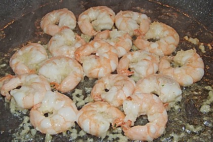 Gambas in Knoblauch - Weißwein - Sauce 8