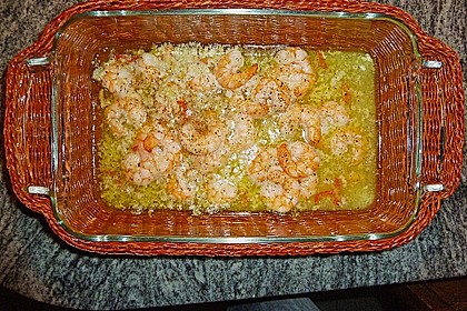 Gambas in Knoblauch - Weißwein - Sauce 2