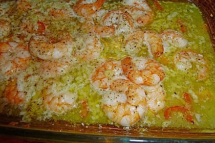 Gambas in Knoblauch - Weißwein - Sauce 3