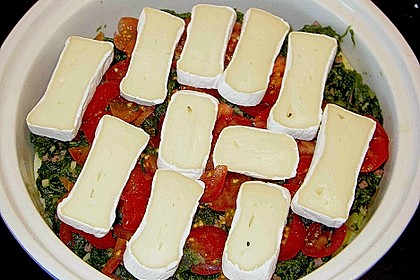 &Uuml;berbackene Spinatkartoffeln