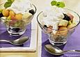 Exotischer Obstsalat mit Kokoscreme