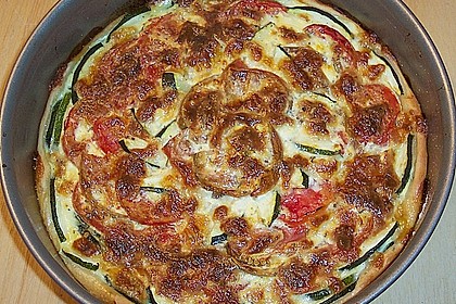 Tomaten - Zucchini - Kuchen 1