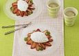 Mohn - Quark - Mousse mit Erdbeersalat