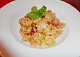 Pasta mit geschmolzenen Tomaten