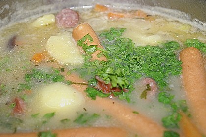 Kartoffelsuppe mit W&uuml;rstchen 1