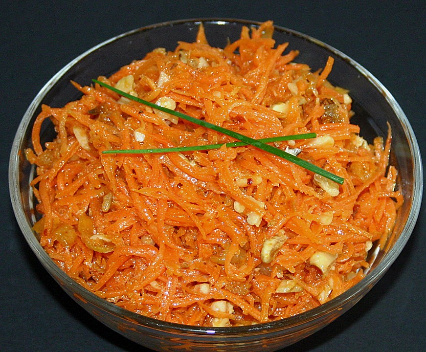 Pikanter Möhrensalat (Karottensalat) nach koreanischer Art (Rezept mit ...