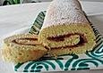 Einfache Biskuitroulade