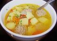 Russische Frikadellen - Suppe