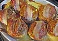Gef&uuml;llte Champignons mit Schafsk&auml;se - Hackfleisch an K&auml;sesauce