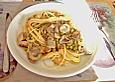 Spaghetti mit Pilzsauce