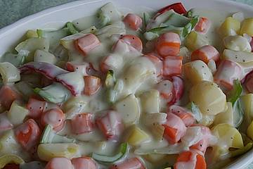 Gemüseauflauf mit Zitronenbechamelsauce