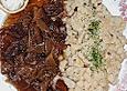 Rindfleisch in Rotweinso&szlig;e