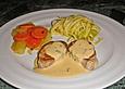 Schweinefiletmedaillons an Basilikum - Zitronen - Sauce