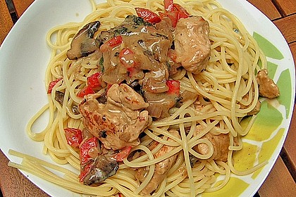 Würzige Puten - Paprika - Pfanne 1