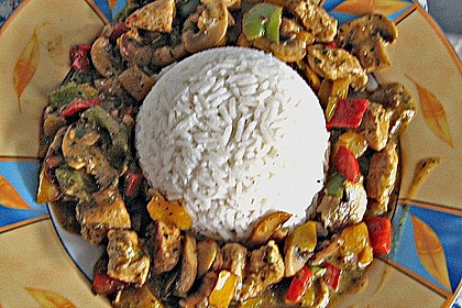 Würzige Puten - Paprika - Pfanne 8