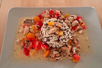 Würzige Puten - Paprika - Pfanne 3