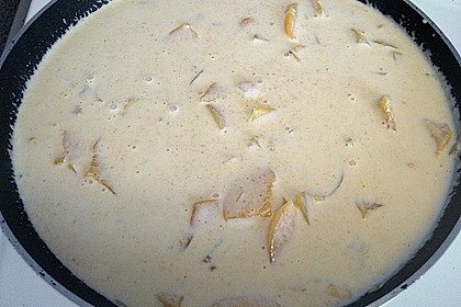 Hühnchen in Pfirsich - Curry - Rahmnudeln 12