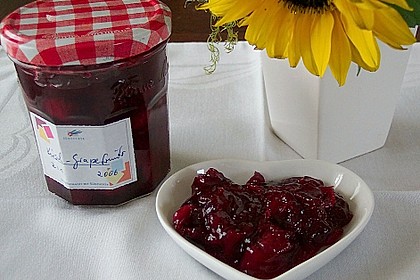 Kirschen - Grapefruit Marmelade (Konfit&uuml;re)