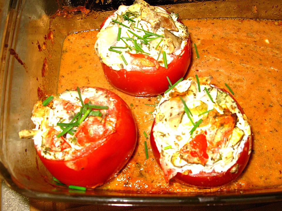 Gefüllte Tomaten (Schafskäse) (Rezept mit Bild) | Chefkoch.de