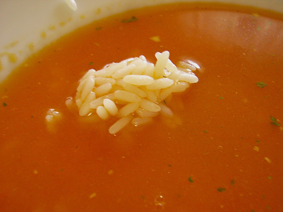 Tomaten - Reis - Suppe (Rezept mit Bild) von Simone Hefner | Chefkoch.de