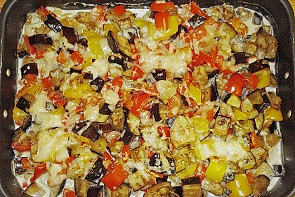 Paprika - Auberginen - Gem&uuml;se mit Gorgonzola 3