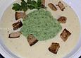 Selleriesuppe gr&uuml;n - wei&szlig;