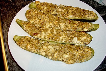 Überbackene Zucchini mit Schafskäse 47