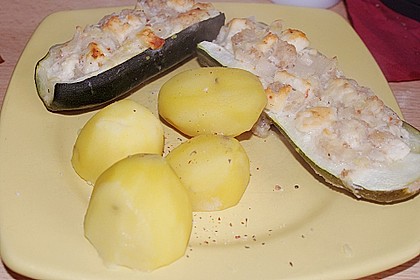 Überbackene Zucchini mit Schafskäse 41