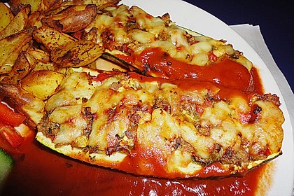Überbackene Zucchini mit Schafskäse 45