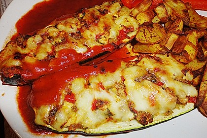 Überbackene Zucchini mit Schafskäse 26