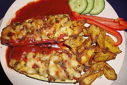 Überbackene Zucchini mit Schafskäse 21