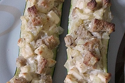 Überbackene Zucchini mit Schafskäse 48