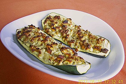 Überbackene Zucchini mit Schafskäse 27