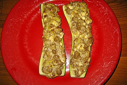 Überbackene Zucchini mit Schafskäse 28