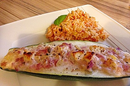 Überbackene Zucchini mit Schafskäse 22