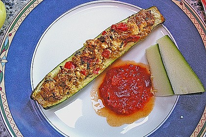 Überbackene Zucchini mit Schafskäse 29