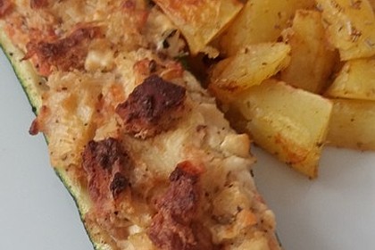 Überbackene Zucchini mit Schafskäse 31