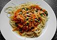 Kinder - Spaghetti mit Erbsen