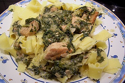 Lachs - Spinat - Nudeln 10