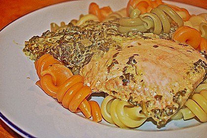 Lachs - Spinat - Nudeln 8
