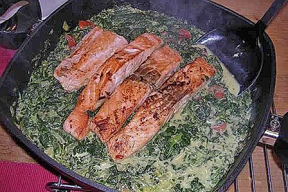 Lachs - Spinat - Nudeln 13