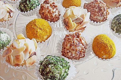 Fünferlei Käse - Pralinen 9