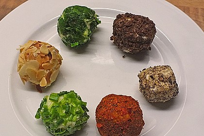 Fünferlei Käse - Pralinen 8