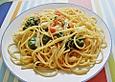 Spaghetti mit Spinat - Tomaten - Feta - So&szlig;e