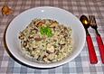 Pilz - Risotto mit Cognac und Sahne