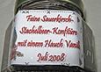 Sauerkirsch - Stachelbeer - Marmelade mit Vanille