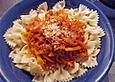 Farfalle mit Fenchel - Paprika - Sauce