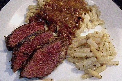Rinderfilet an Whiskeyrahmsauce 1