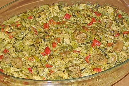 Pesto - H&auml;hnchen mit Gnocchi