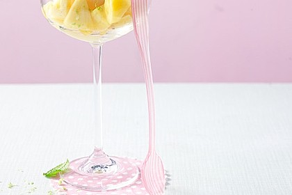 Caipirinha Sorbet mit Ananas